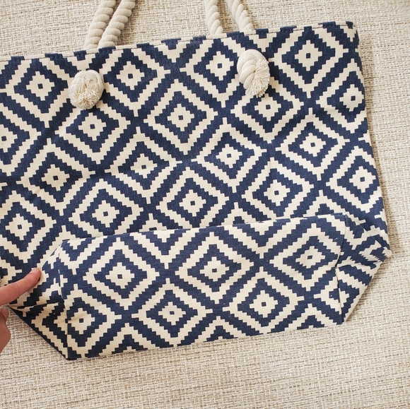 Summer & Rose Rope Handle Tote Bag - Picture 5 of 12